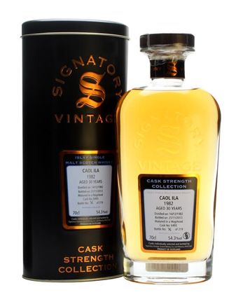 Caol Ila 1982 30 años Cask #6493 Signatory Cask Strength Collection