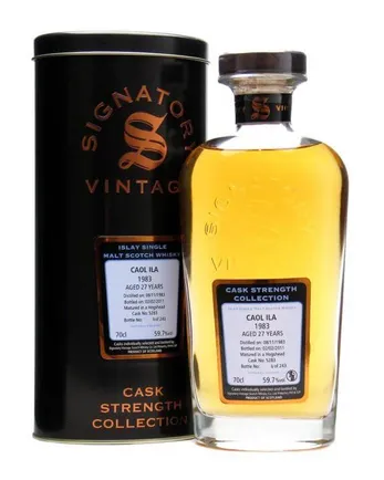 Caol Ila 1983 27 años Cask #5283 Signatory Cask Strength Collection