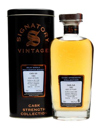 Caol Ila 1983 28 años Cask #5285 Signatory Cask Strength Collection