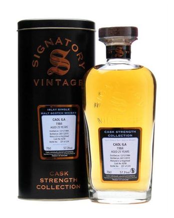 Caol Ila 1984 25 años Cask #6258 Signatory Cask Strength Collection