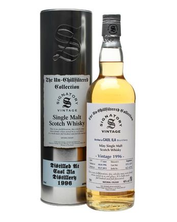 Caol Ila 1996 17 años Cask #5572+3 Signatory Un-Chillfiltered Collection