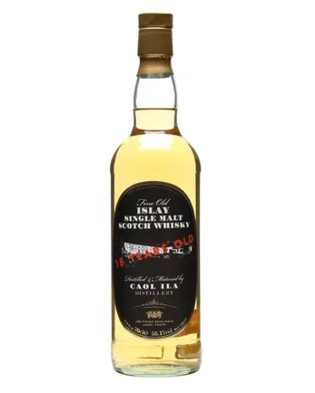 Caol Ila 18 años TWE Retro Label The Whisky Exchange
