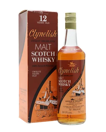 Clynelish 12 años Brown Orange Label 1970's