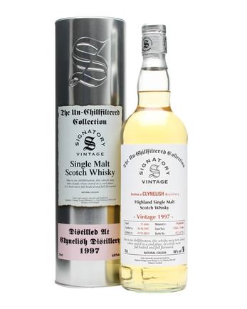 Clynelish 1997 15 años Cask #12365+6 Signatory Un-chillfiltered Collection