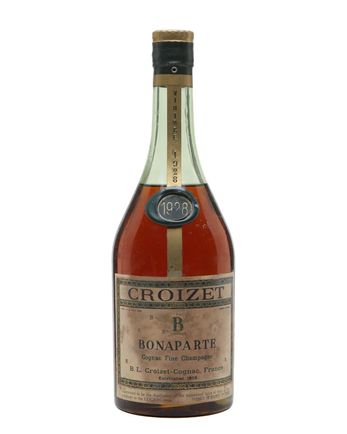 Croizet Bonaparte 1928 Fine Champagne Cognac Bottled 1960s