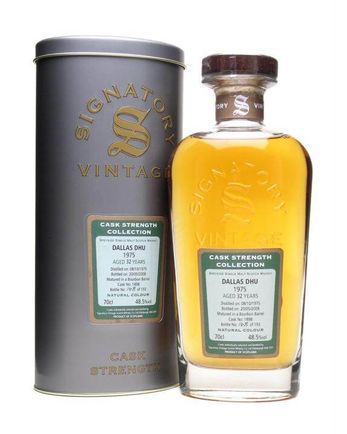 Dallas Dhu 1975 32 años Bourbon Cask Signatory Cask Strength Collection