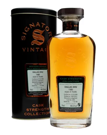Dallas Dhu 1980 31 años Cask #2106 Signatory Cask Strength Collection