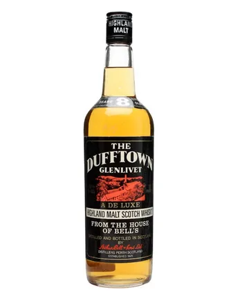 Dufftown 8 años Black Red Label Bottled 1970s