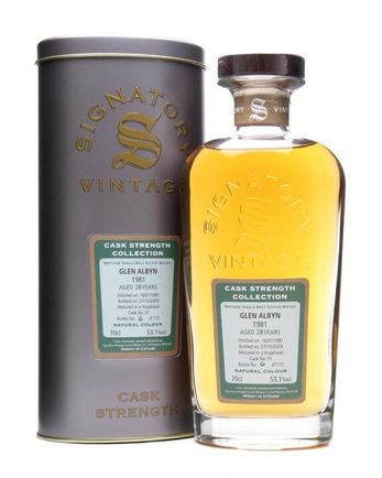 Glen Albyn 1981 28 años Signatory Cask Strength Collection