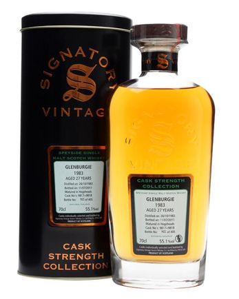 Glenburgie 1983 27 años Casks #9817+8 Signatory Cask Strength Collection