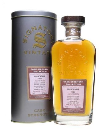 Glencadam 1989 19 años Sherry Cask #6018 Signatory Cask Strength Collection