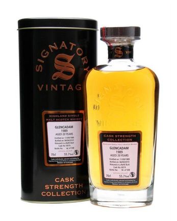 Glencadam 1989 20 años Cask #6019 Signatory Cask Strength Collection