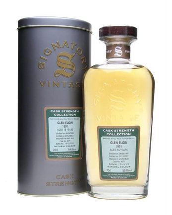 Glen Elgin 1991 16 años Signatory Cask Strength Collection