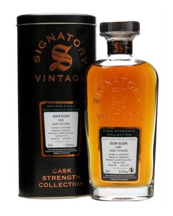 Glen Elgin 1991 19 años Refill Sherry Butt #2324 Signatory