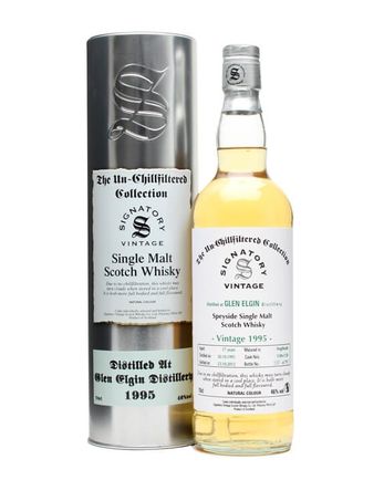 Glen Elgin 1995 17 años Casks #1149+50 Signatory Un-Chillfiltered Collection