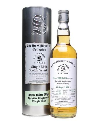 Glen Elgin 1996 12 años Virgin Oak Signatory Un-Chillfiltered Collection