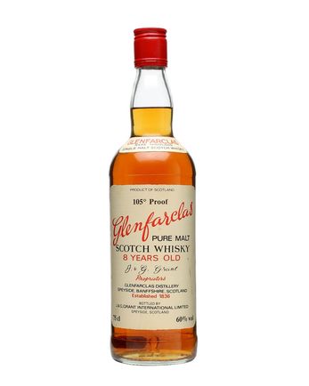 Glenfarclas 8 años 105' White Label Bottled 1980s