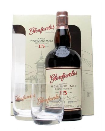 Glenfarclas 15 años Set with Two Glasses