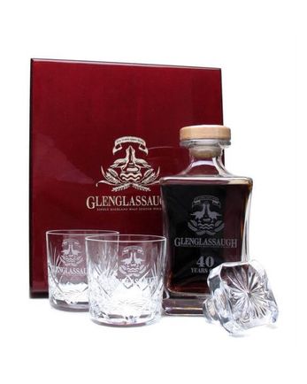 Glenglassaugh 40 años 2 Crystal Tumblers
