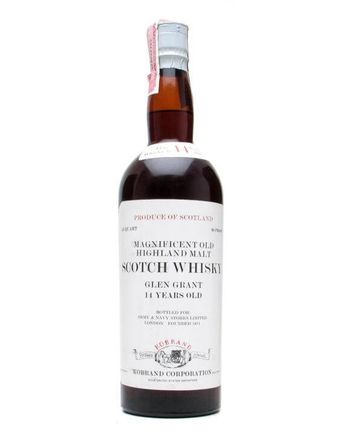 Glen Grant 14 años Army Navy Stores Bottled 1960's Independent Bottling