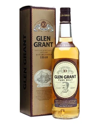 Glen Grant 10 años Bottled 1990s Major's Portrait Label