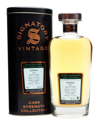 Glenisla 1977 34 años Cask #19605 Signatory Cask Strength Collection