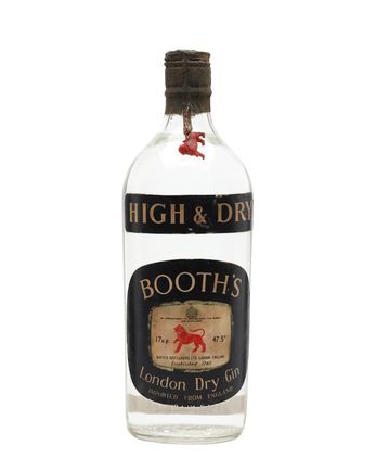 Booth's High Dry Gin Bottled 1960s