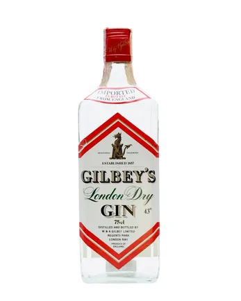Gilbey's London Dry Gin Bottled 1980s