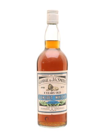 Glenlivet 8 años Smith's Label Bottled 1960s Gordon & Macphail