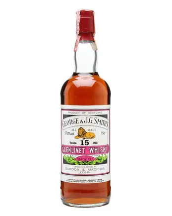 Glenlivet 15 años Sherry Cask Bottled 1970s Gordon & Macphail