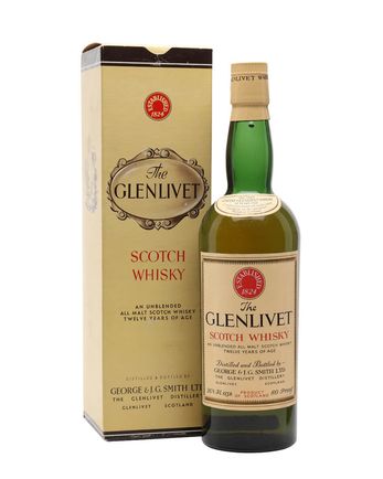 Glenlivet 12 años Bottled 1960s