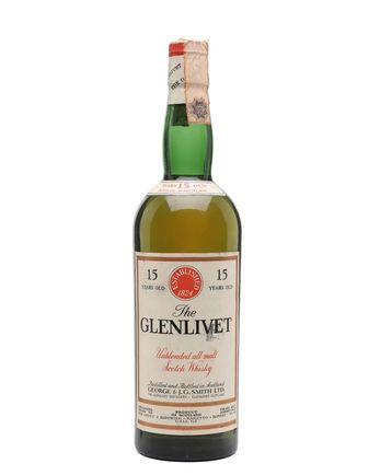 Glenlivet 15 años Bottled 1960s