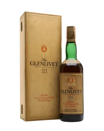 Glenlivet 21 años Bottled 1980's