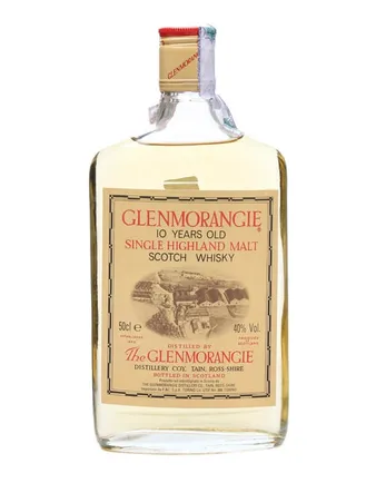 Glenmorangie 10 años Flat Bottle Bottled 1990s