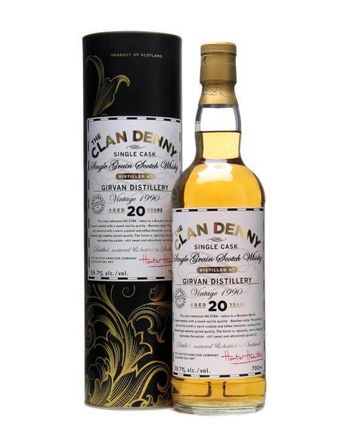 Girvan 1990 20 años Clan Denny Single Grain Douglas Laing