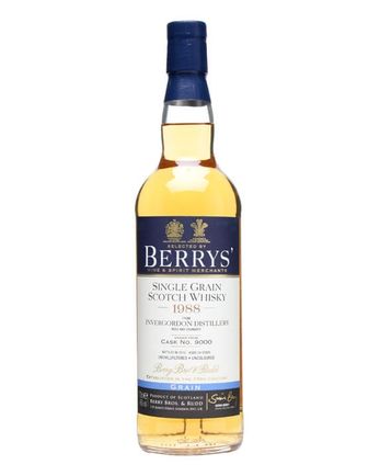 Invergordon 1988 24 años Cask #9000 Berry Bros Berry Bros & Rudd