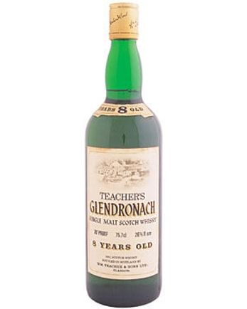 Glendronach 8 años Teacher's Bottled 1980's