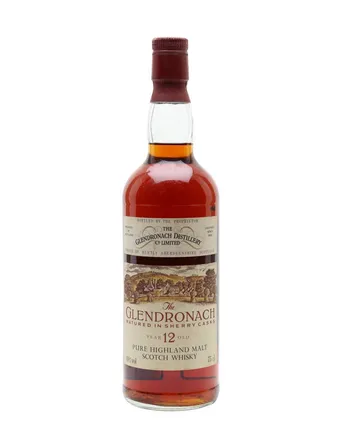 Glendronach 12 años Sherry Cask Bottled 1980s