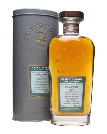 Glenrothes 1972 33 años Sherry Butt Signatory Cask Strength Collection