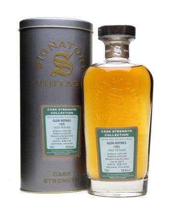 Glen Rothes 1995 14 años Bourbon Cask Signatory Cask Strength Collection