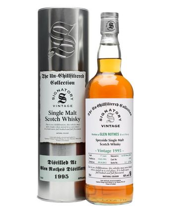 Glenrothes 1995 17 años Sherry Butt #6182 Signatory Un-Chillfiltered Collection