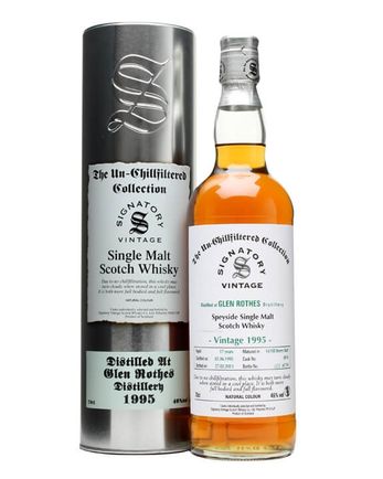 Glenrothes 1995 17 años Sherry Butt 6974 Signatory Un-Chillfiltered Collection