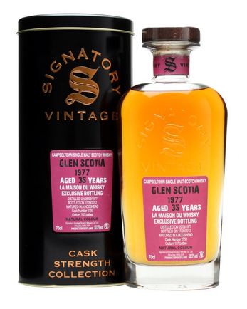 Glen Scotia 1977 35 años Cask #2750 Signatory Cask Strength Collection