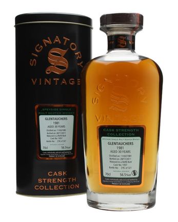 Glentauchers 1981 30 años Cask #1057 Signatory Cask Strength Collection