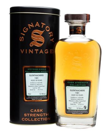 Glentauchers 1981 30 años Cask #1055 Signatory Cask Strength Collection