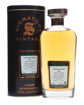 Glentauchers 1996 16 años Cask #1387 Signatory Cask Strength Collection