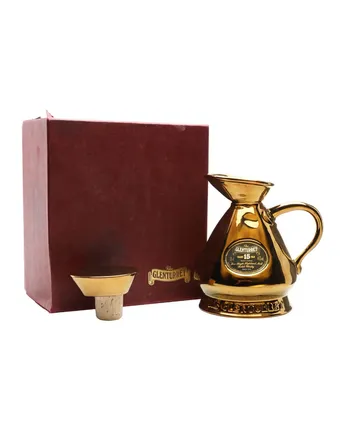 Glenturret 15 años Gold Ceramic Bottled 1980s