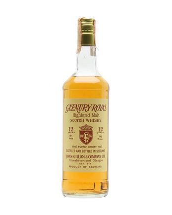 Glenury Royal 12 años John Gillon Bottled 1980s