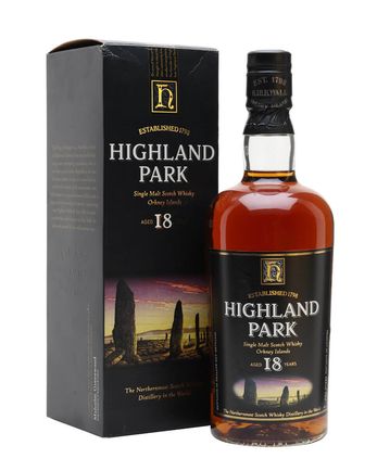 Highland Park 18 años Bottled 1990s (stones packaging)