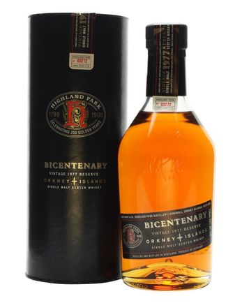 Highland Park 1977 21 años Bicentenary Bottled 1998